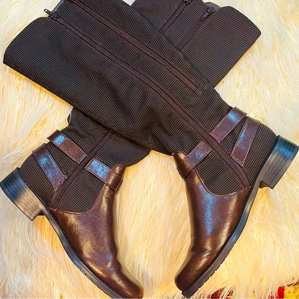 Aerosoles knee-high with Pride Riding Boots in Chocolate Brown
